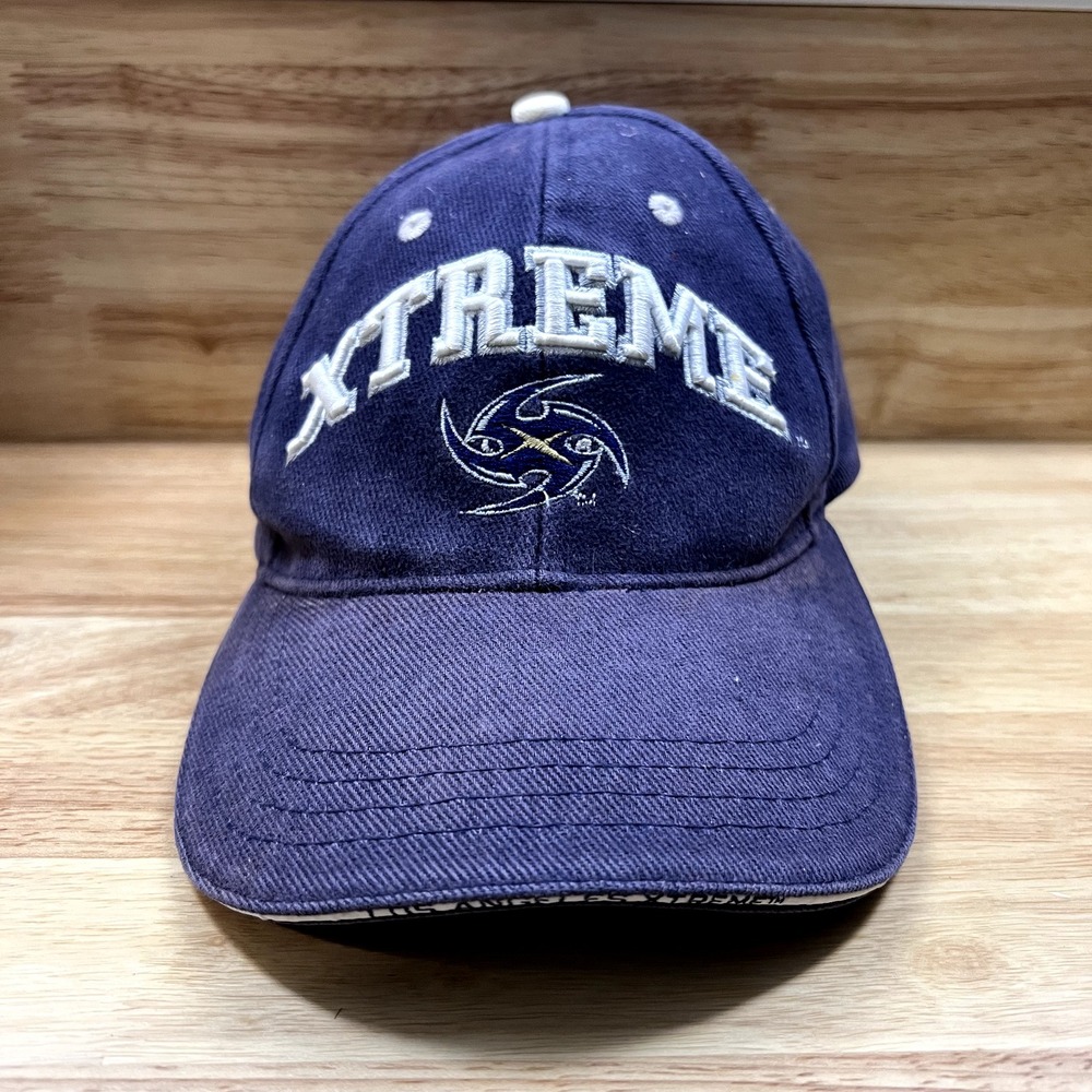 Los‎ Angeles Xtreme Hat Cap Strap Back Blue Dad XFL League Unstructured Football